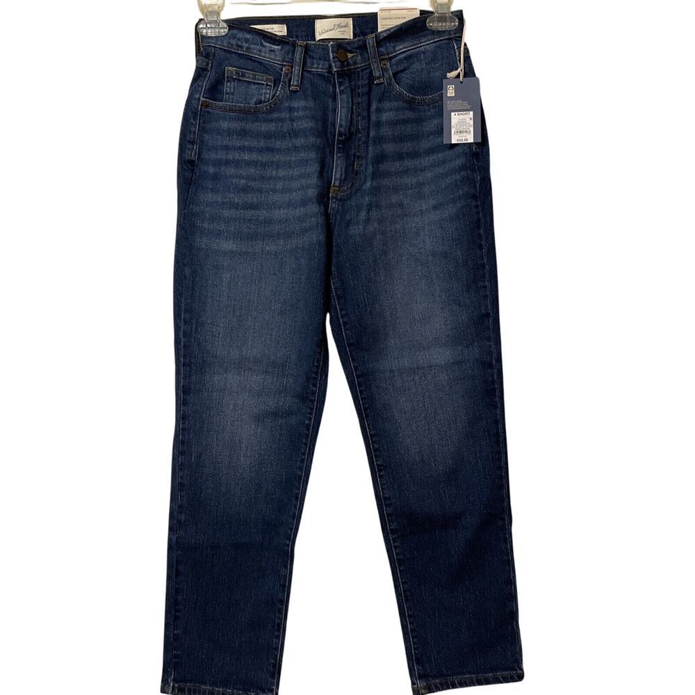 Universal Thread Women High Rise Button Slim Jeans Skinny Leg Size 4S Blue